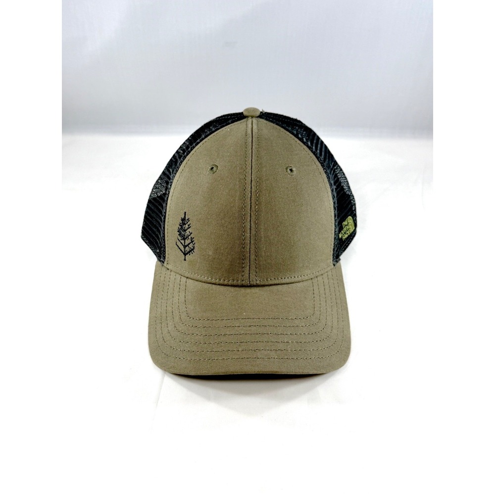The North Face Trucker Hat Olive Green Black Mesh Snapback Unisex One Size